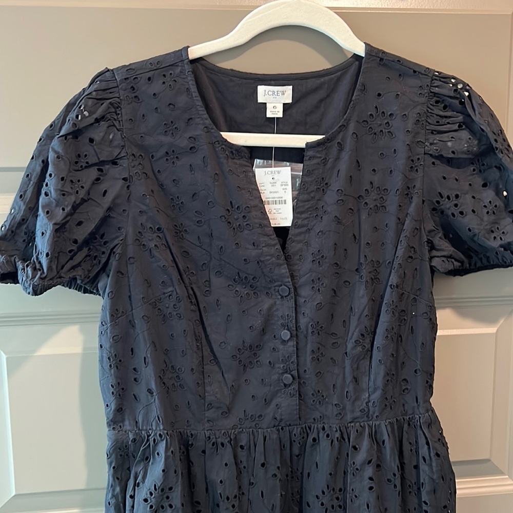 NWT midi eyelet dress